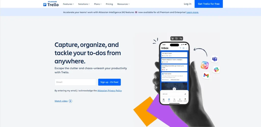 Trello's Dashboard