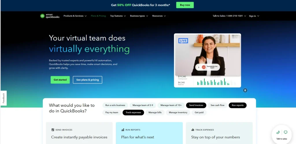 Intuit's Dashboard